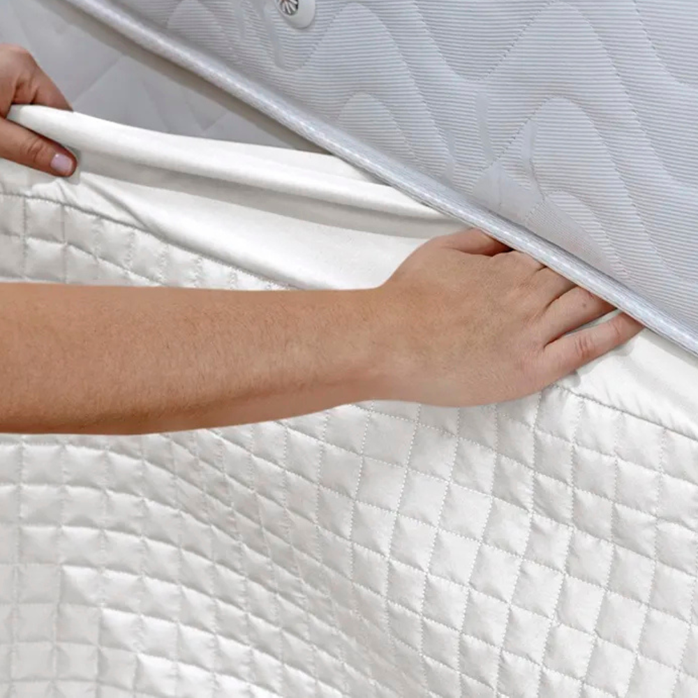 Saia para Cama Box Solteiro King Matelada – Acabamento Elegante, Fácil de Instalar e Lavável