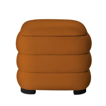 Puff Baú Bouclé Valle Natural Premium