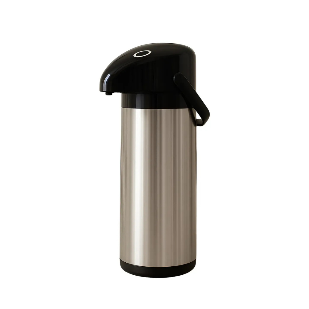 Garrafa Térmica Inox 1 Litro com Pressão – Ideal para Café, Chá e Chimarrão