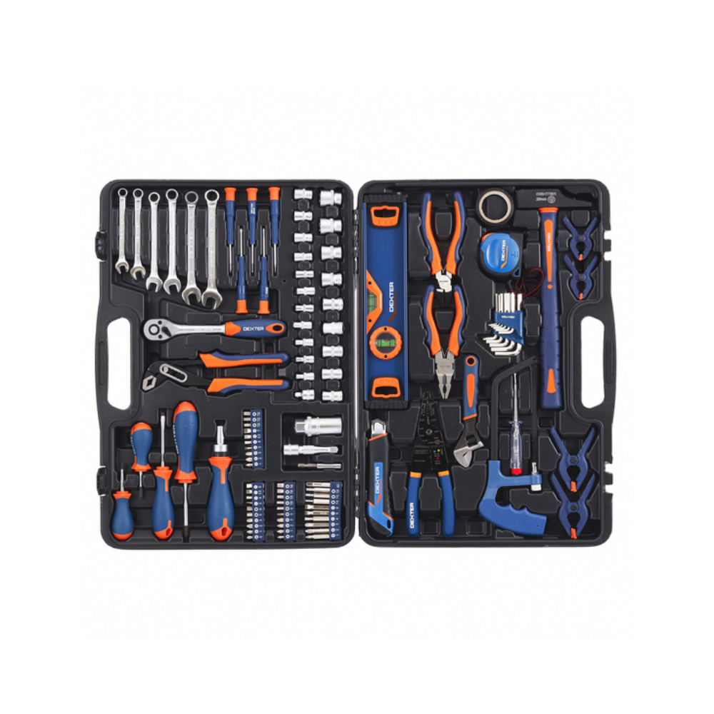 Kit de Ferramentas Dexter Aço Maleta 108 Peças