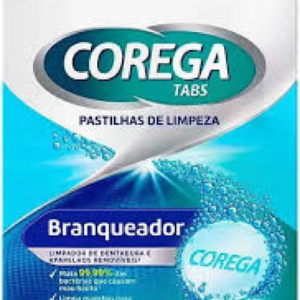 Corega Tabs Pastilhas de Limpeza Branqueador C/30 Pastilhas