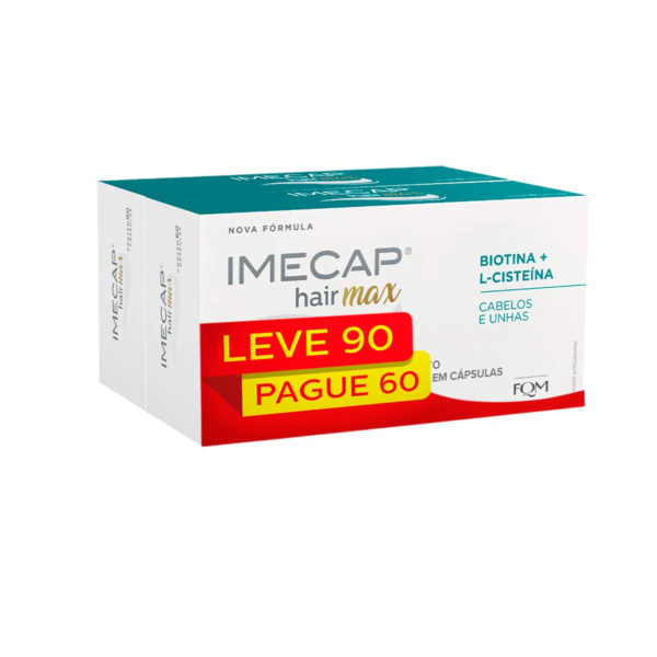 Kit Imecap Hair Max Cabelos e Unhas 60 + 30 cápsulas