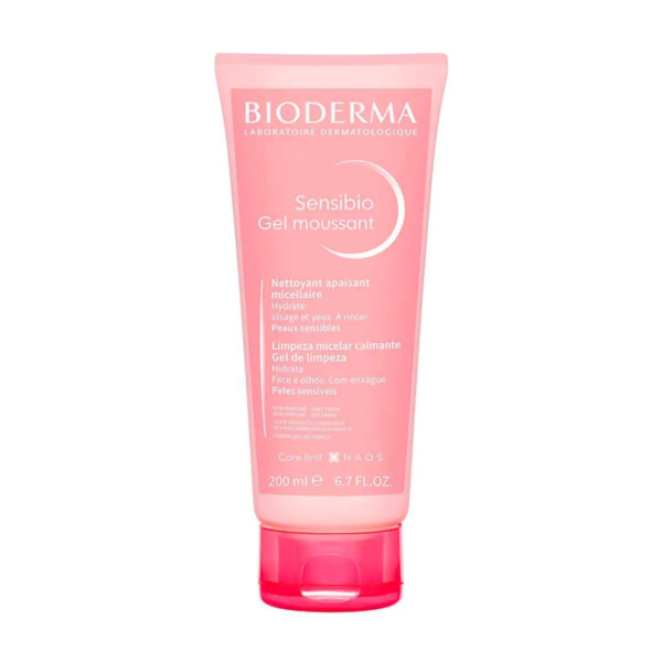 Gel de Limpeza Micelar Bioderma Sensibio Gel Moussant Calmante e Hidratante 200ml