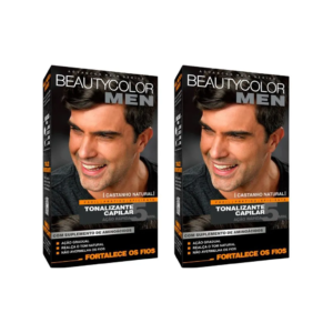 Coloraçao Beauty Color Men Castanho Natural - Kit C / 2un