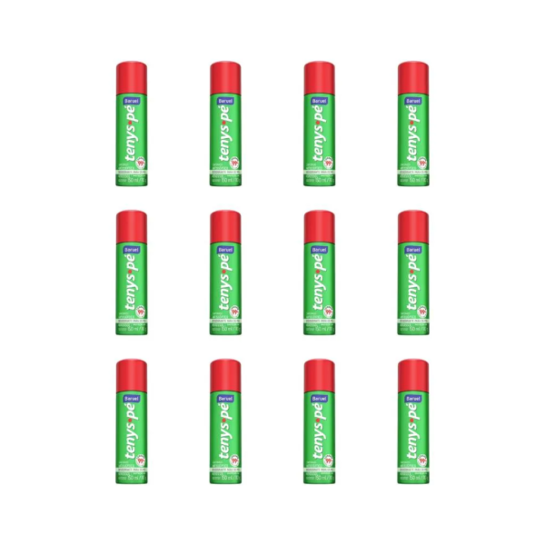 Talco Pes Tenys Pe Baruel Aerossol 150ml Canforado - 12un
