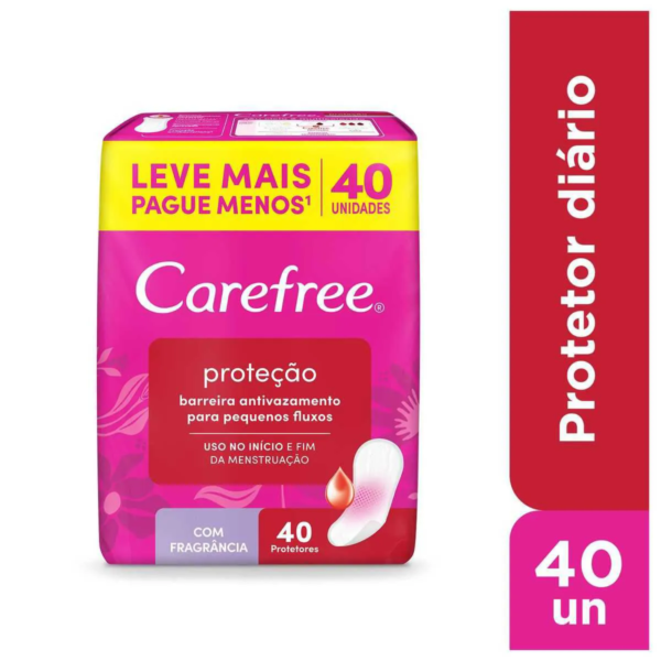 Protetor Diário Carefree Proteção Com Perfume 40 unidades