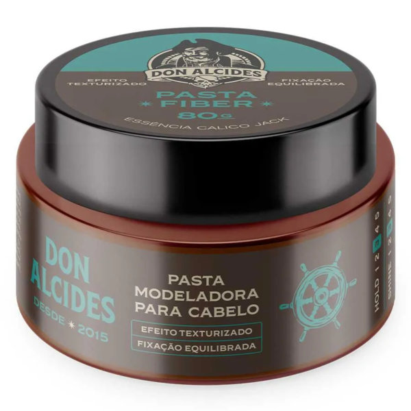 Pasta Fiber Calico Jack Pomada para Cabelo Média Fixação 80G Don Alcides