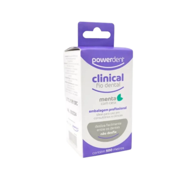 Fio Dental Sabor Menta Clinical 500 M Econômico Powerdent