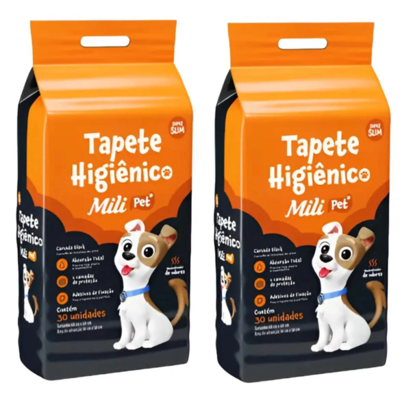 2 Un Tapete Higienico Pet Mili Neutralizador de Odores 30 Un