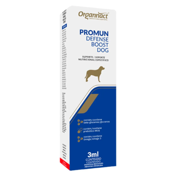 Suplemento Promun Defense Boost Dog Organnact para Cães 3Ml