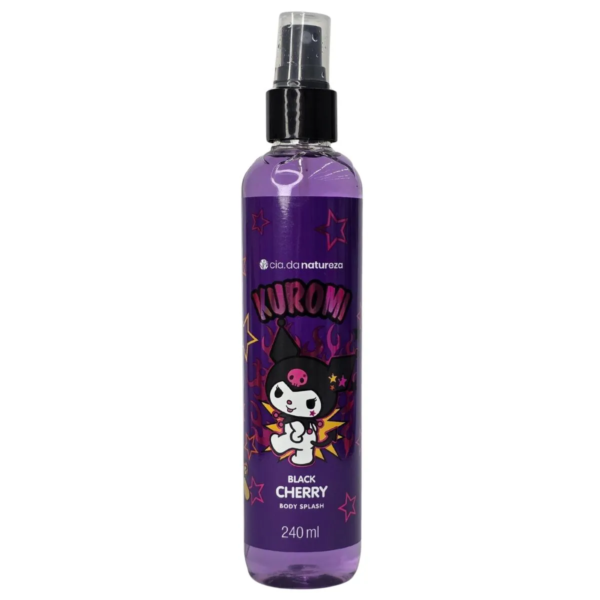 Body Splash Black Cherry Kuromi Vegano Cia. da Natureza 240Ml