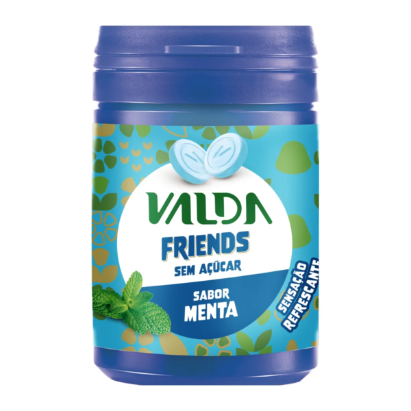 Pastilhas Valda Friends Mentol Sem Açúcar 50g