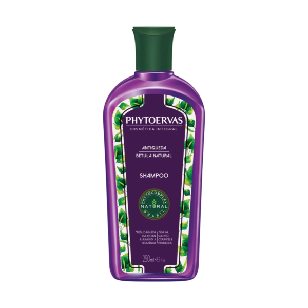 Shampoo Antiqueda Phytoervas Cosmética Integral Bétula Natural 250ml