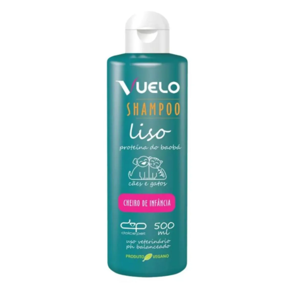 Shampoo Liso Cheiro de Infância Vuelo para Cães e Gatos 500Ml