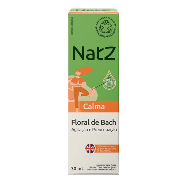 Floral de Bach Natz Calma para Agitação e Preocupação 30ml