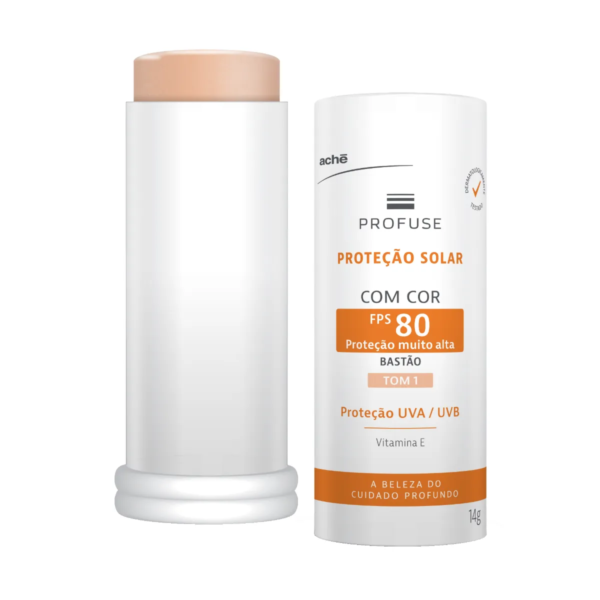 Protetor Solar Facial em Bastão Profuse FPS 80 Tom 1 14g