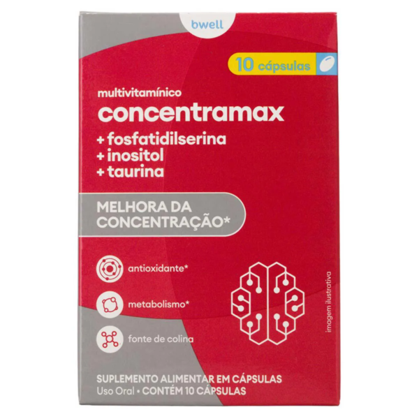 Bwell Multivitamínico Concentramax 10 cápsulas