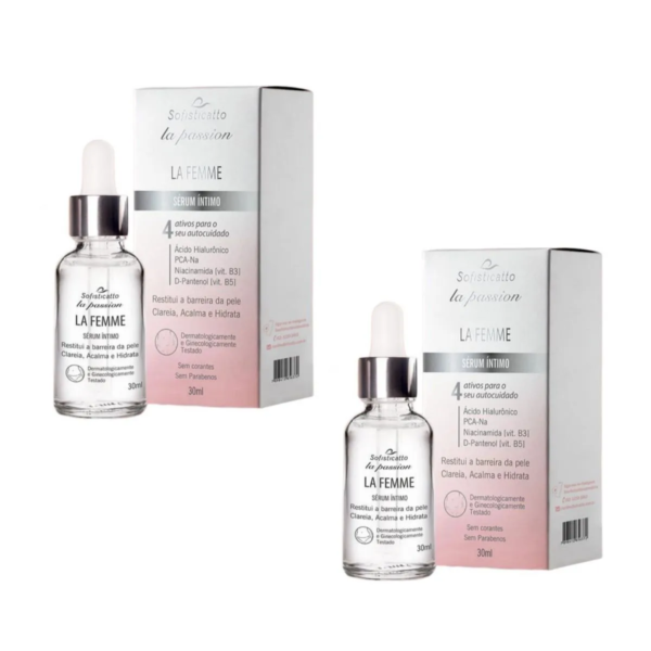 2 Sérum Flacidez Vaginal Hidratante Clareador Íntimo Skincare