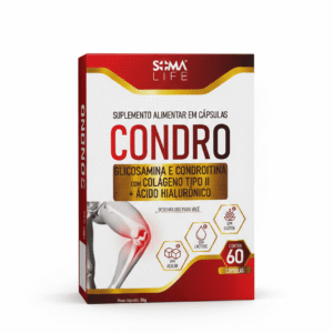 Suplemento Alimentar Glicosamina + Condroitina + Colágeno + Hialurônico 60 capsulas