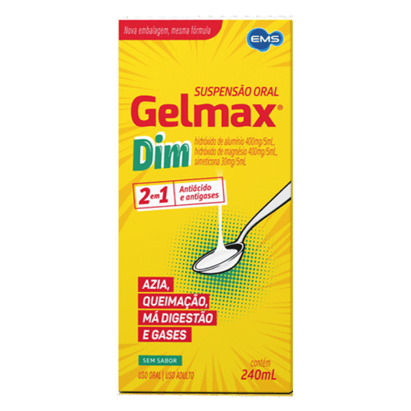 Gelmax 240ml Hortelã – Antiácido e Digestivo