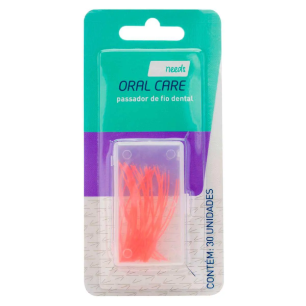 Passador de Fio Dental para Aparelho Needs Oral Care 30 Unidades