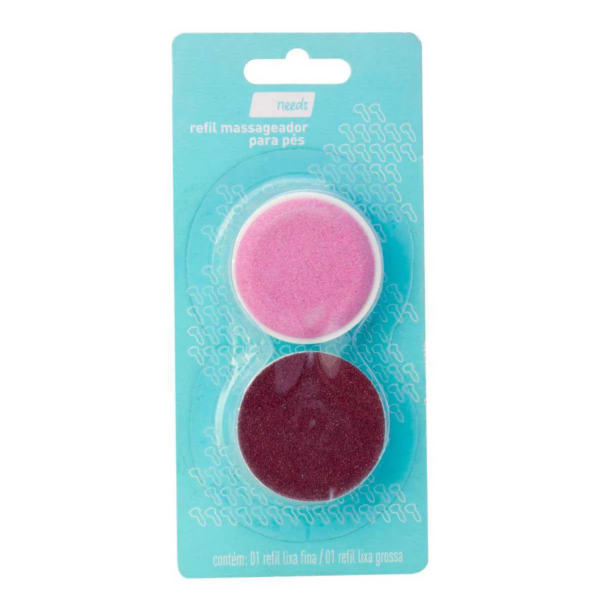 Refil Massageador Orbital Lixa para Pés Needs 2 Unidades