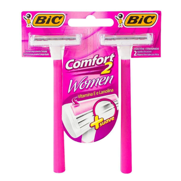 Depilador Descartável Bic Comfort 2 com 2 unidades