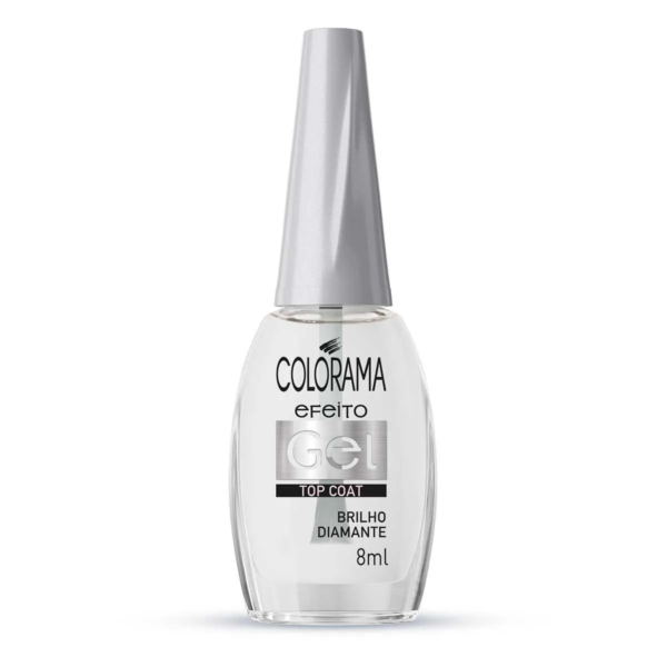 Esmalte Top Coat Colorama Salva Unhas Efeito Gel Brilho Diamante 8ml