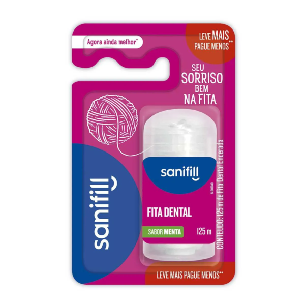 Fita Dental Sanifill com 1 unidade de 125m