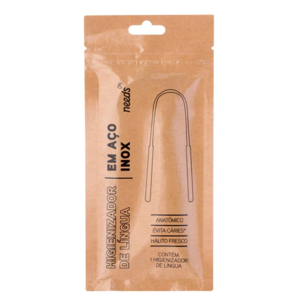 Limpador de Língua Needs em Aço Inox 1 unidade