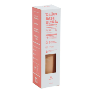 Base Líquida Dailus Ultra Cobertura Matte 28ml - D6 Médio