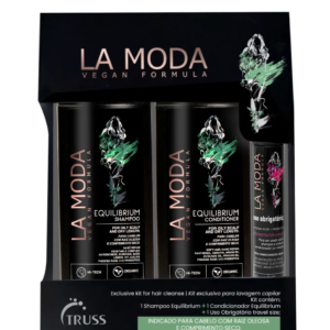 Kit Truss La Moda Equilibrium Shampoo 300ml + Condicionador 300ml + Mini Leave In 30ml