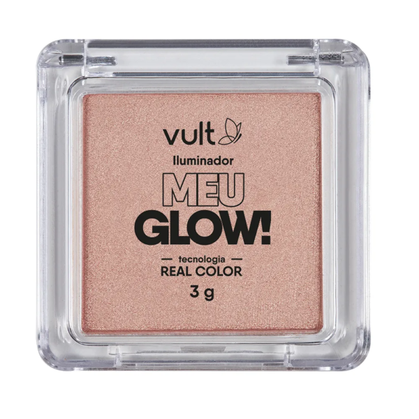 Iluminador Facial Compacto Vult Meu Glow 3g - Champagne