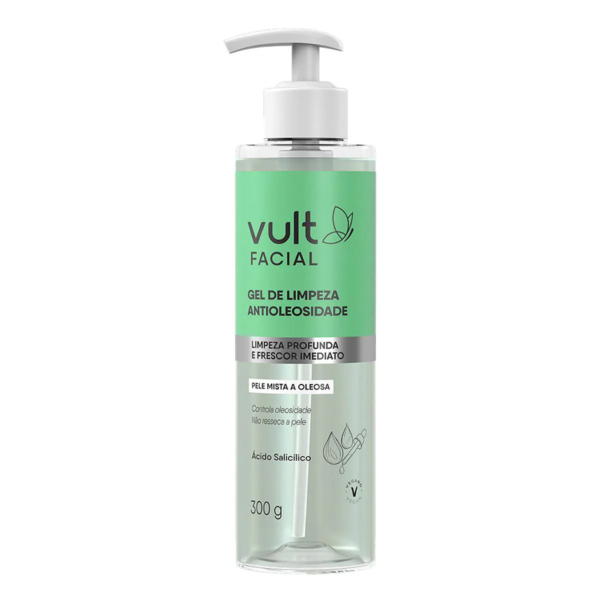 Gel de Limpeza Vult Facial Antioleosidade 300g