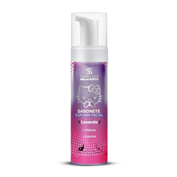 Sabonete Espuma Facial Sabrina Sato Hello Kitty Lavanda 150ml