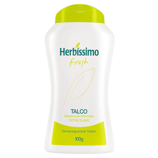 Talco Desodorante Perfumado Herbíssimo Fresh Extra Suave Adulto 100g