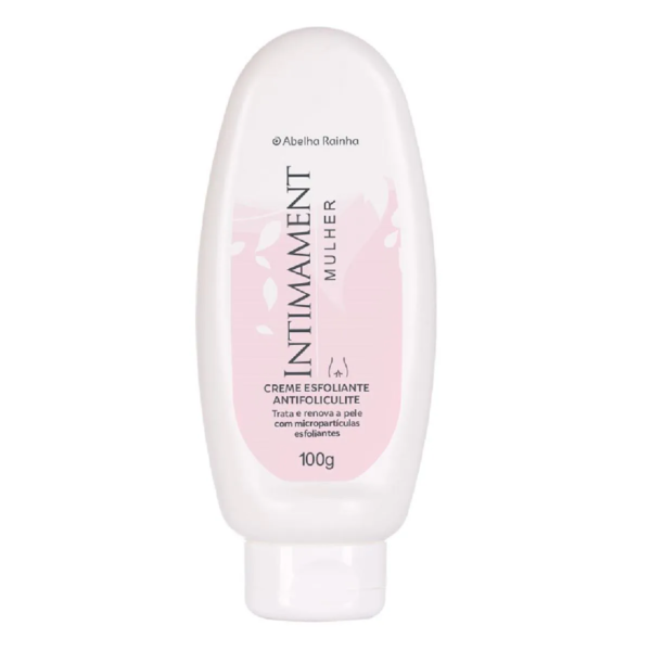Creme esfoliante anti foliculite intimament mulher abelha rainha 100g