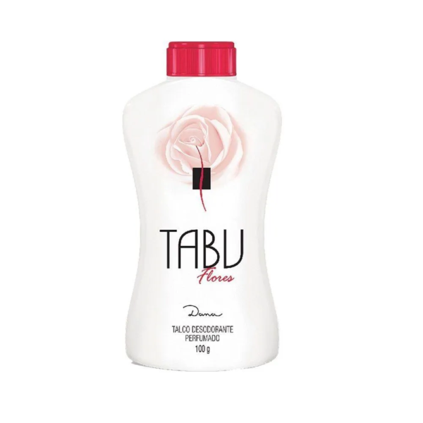 Talco Tabu Desodorante Perfumado Flores 100g