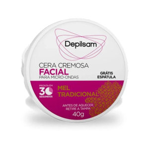 Cera Depilatória de Microondas Depilsam Mel 40g
