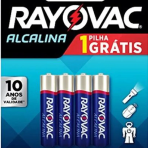Pilha Palito Aaa Alcalina Pague 3 Leve 4 Rayovac