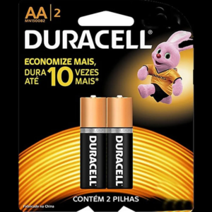 Pilha Alcalina Aa Duracell 1.5v - 2 unidades
