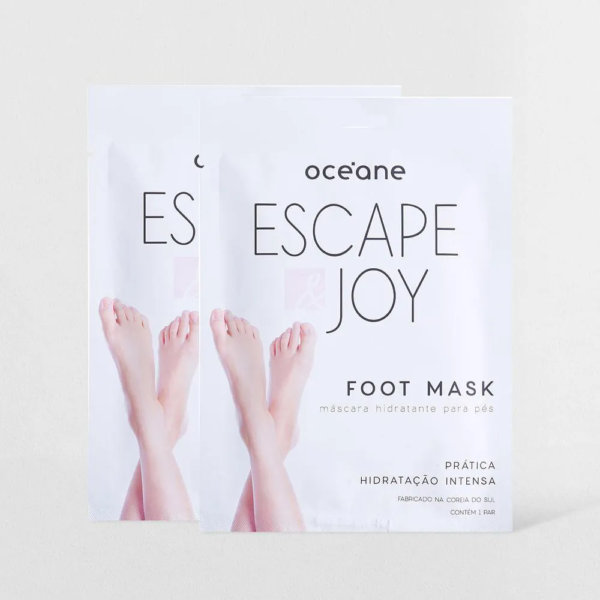 Kit Máscara Hidratante para Pés com Óleo de Coco - Foot Mask 1 Par (2 Produtos)