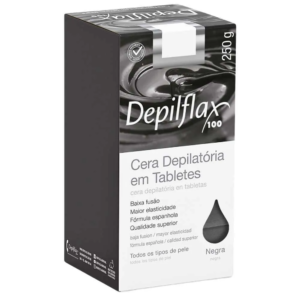 Cera Quente Depilatória Depilflax Negra 250g