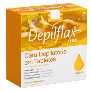 Cera Quente Depilatória Depilflax Natural 500g