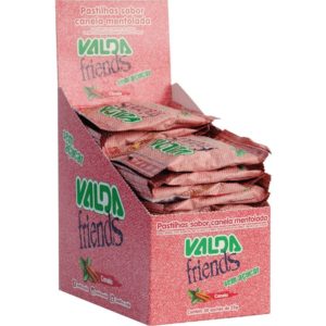 Valda Friends Pastilha Sabor Canela Mentolado Contém 10 Sachês de 25g Cada