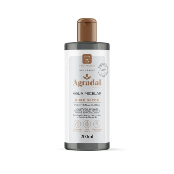 Água Micelar Agradal Pure Detox 200Ml