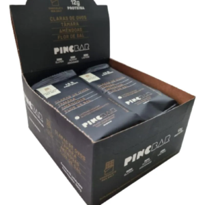 Barra de Proteína Chocolate Sea Salt Sem Açúcar 50g Pincbar 12 unidades