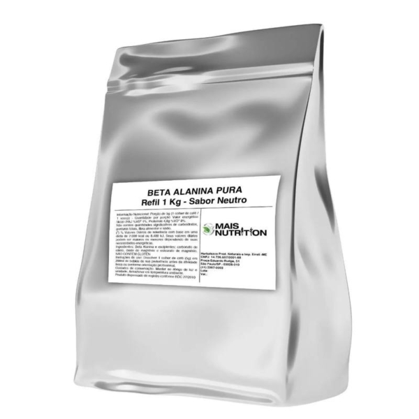 Beta Alanina Vegan 1kg Embalagem Refil Wvegan Vegano
