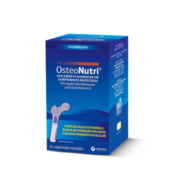Cálcio 600mg + Vitamina D 400UI Osteonutri 30 comprimidos