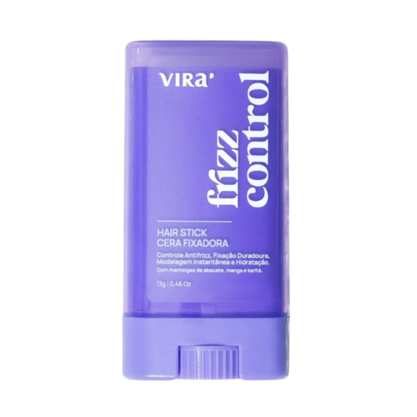 Cera Fixadora Stick Virá Cosméticos Frizz Control 13g